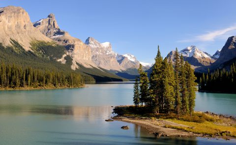 Spirit Island, lac Maligne, parc national Jasper, Alberta, Canada